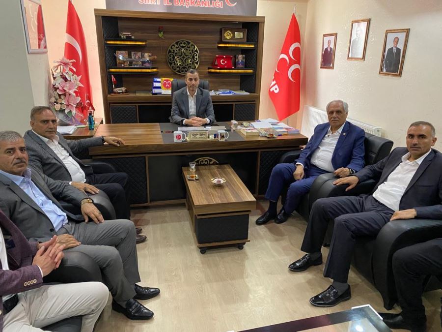 Siirt Eski Milletvekili Demirkıran, MHP İl binasını ziyaret etti 