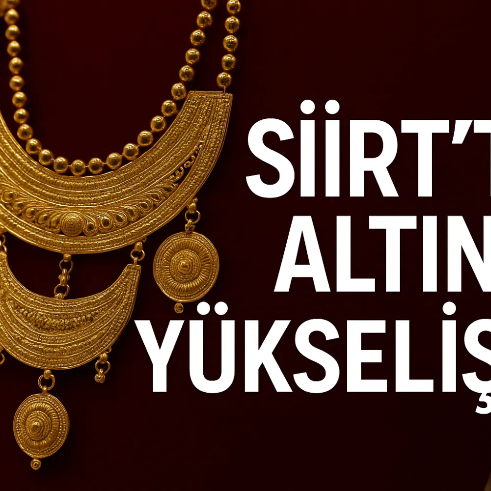 Siirt’te Altın Fiyatları Yükselişini Sürdürüyor!  Gram altın 5.879 TL’ye ulaştı 
