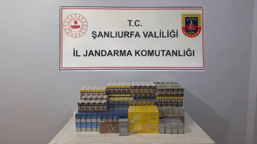 Şanlıurfa’da gümrük kaçağı 2 bin 370 paket sigara ele geçirildi