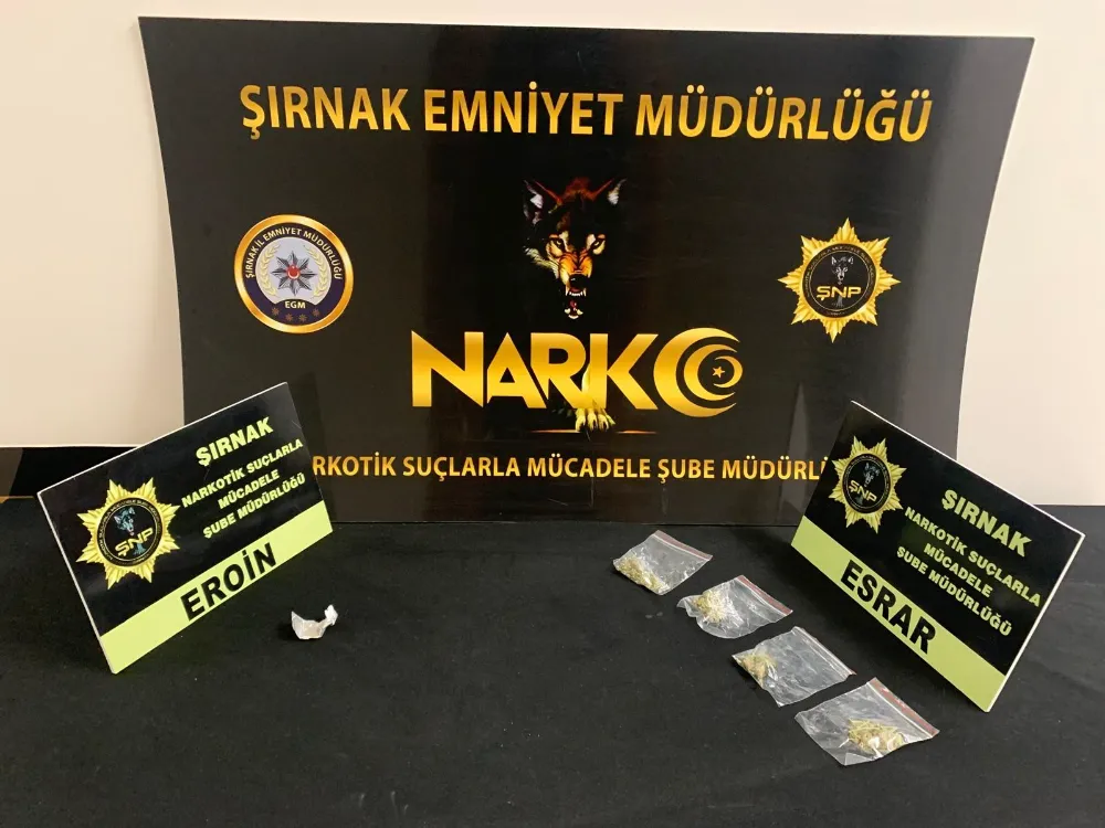 Şırnak’ta asayiş, kaçakçılık ve narkotik operasyonu: 4 tutuklama 