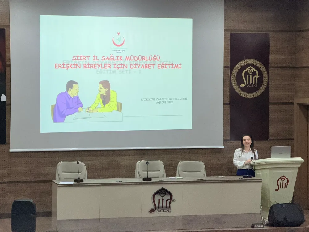 Siirt Valiliği Personeline “Diyabet Farkındalık ve Sağlıklı Beslenme Eğitimi” Verildi