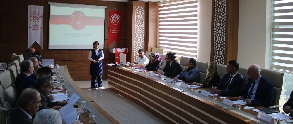 SİİRT’TE “KADININ GÜÇLENMESİ İL EYLEM PLANI” TOPLANTISI GERÇEKLEŞTİRİLDİ