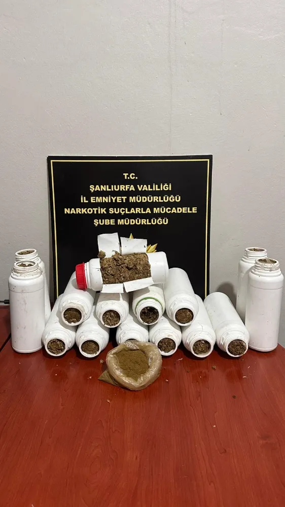 7 kilo 150 gram uyuşturucu ele geçirildi