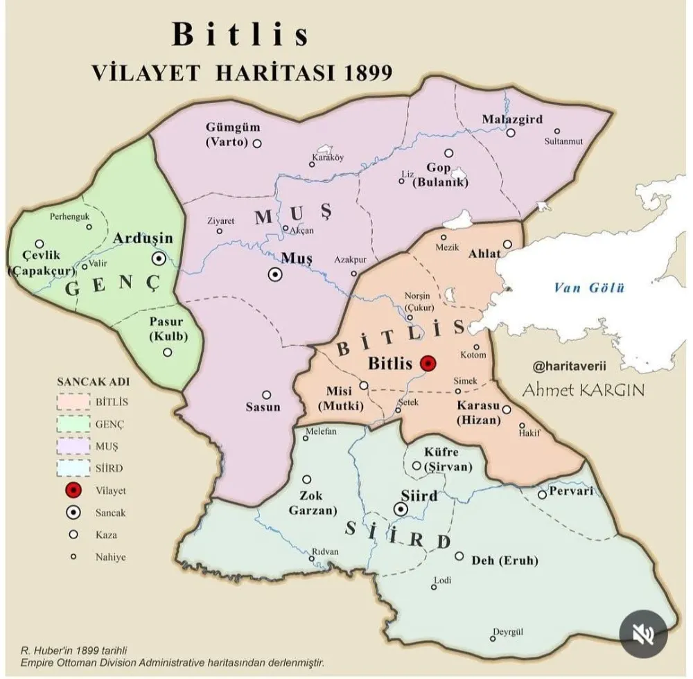 TARİHİN TOZLU SAYFALARINDAN: BİTLİS VİLAYETİ’NE BAĞLI SİİRT, MUŞ VE GENÇ’İN UNUTULAN İDARİ HİKÂYESİ