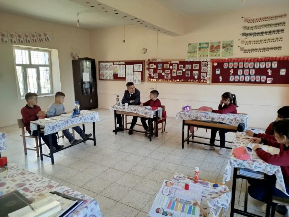  Siirt Baykan Milli Eğitim Müdürü  Gülmez’den Baykan İlkokuluna Ziyaret