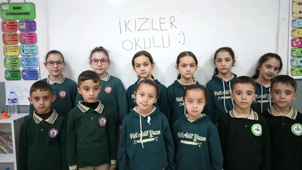 Muş’ta Eşine Az Rastlanır Manzara: Aynı Okulda 21 İkiz Eğitim Görüyor