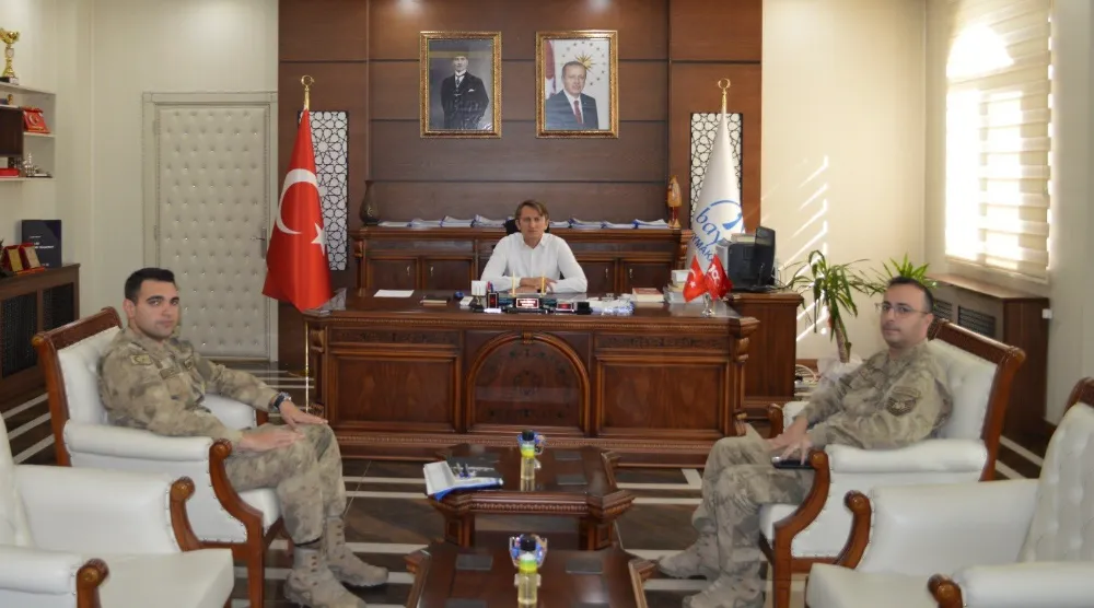 Komutan Hüseyin Kulis’ten Baykan Kaymakamı Fatih Özcan’a Ziyaret