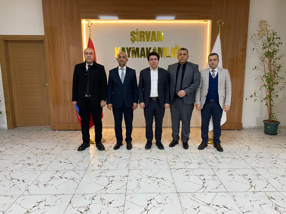 Siirt  İl Tarım Müdürü Şanverdi,  Kaymakam Altıntaş’ı  Ziyaret Etti.
