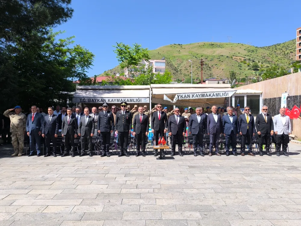 Baykan’da 19 Mayıs Coşkusu: Protokol ile Halk Tek Yürek Oldu!