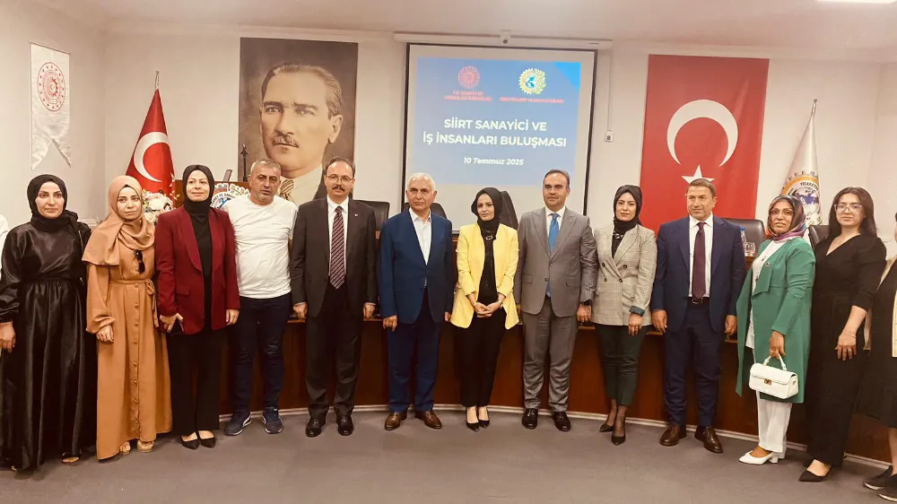 Siirt’te Sanayi ve İş Dünyası Temsilcileri Bakan Kacır ile Buluştu