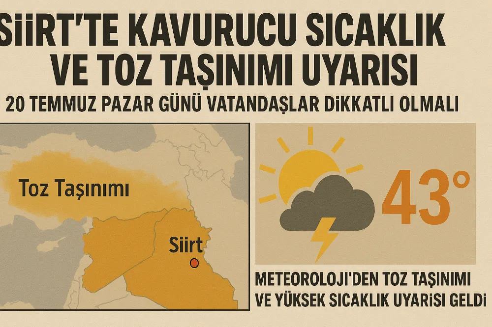 Dikkat Siirt Meteoroloji’den Hayati Uyarı: Siirt