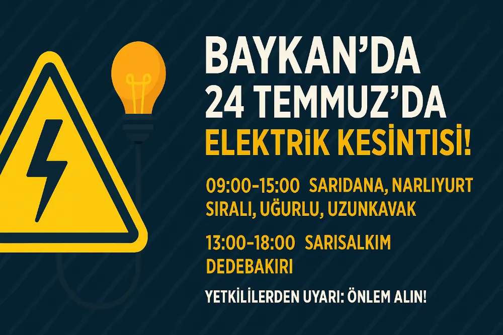Baykan’da Bugün Elektrik Kesintisi! 2 Ayrı Güzergâhta Uzun Süreli Enerji Verilemeyecek