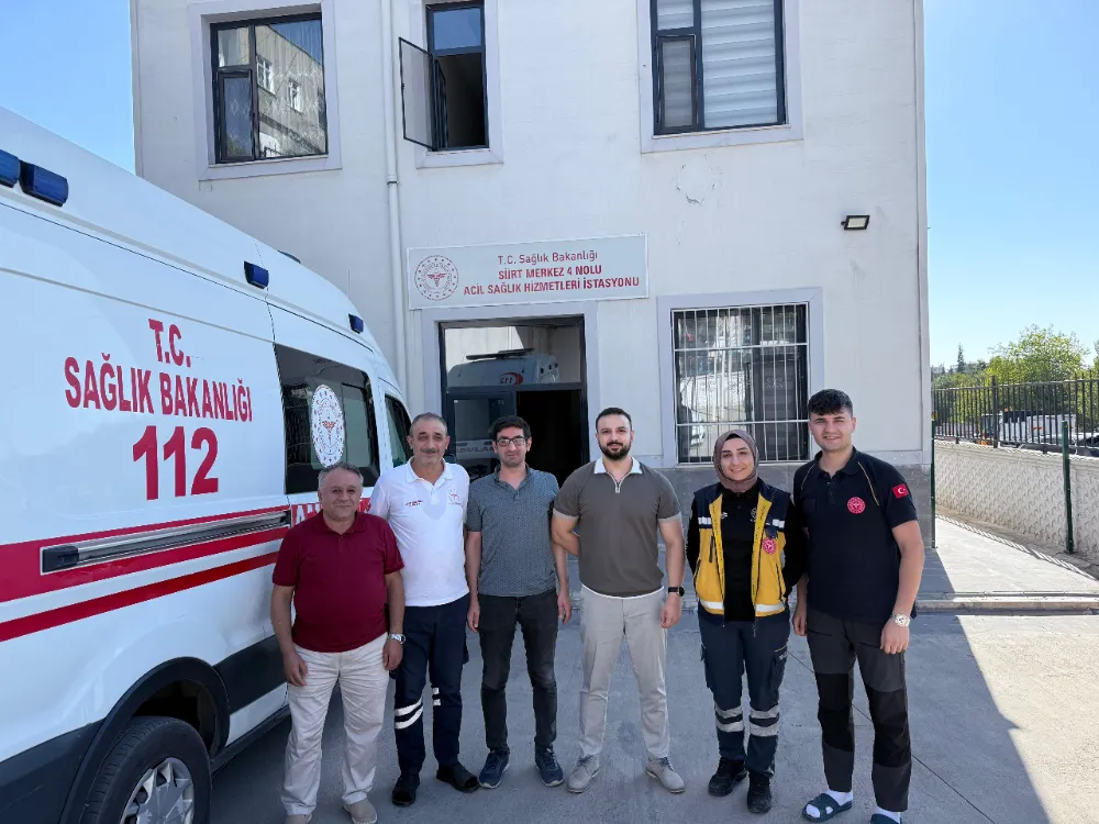 SİİRT’TE CANAN AKKUŞ ACİL SAĞLIK HİZMETLERİ İSTASYONUNA ZİYARET