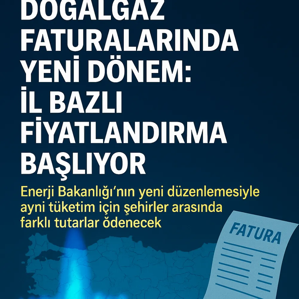 Doğalgaz Faturalarında Yeni Dönem: İl Bazlı Fiyatlandırma Başlıyor