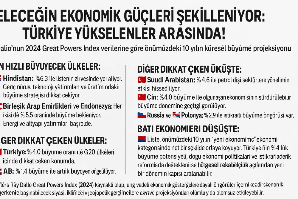 Geleceğin Ekonomik Güçleri Şekilleniyor: Türkiye Yükselenler Arasında!