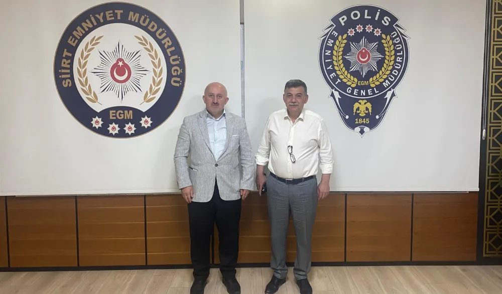 Gazeteci/Yazar Şakir Erol’dan Siirt İl Emniyet Müdürü Necmettin Öztürk’e Ziyaret