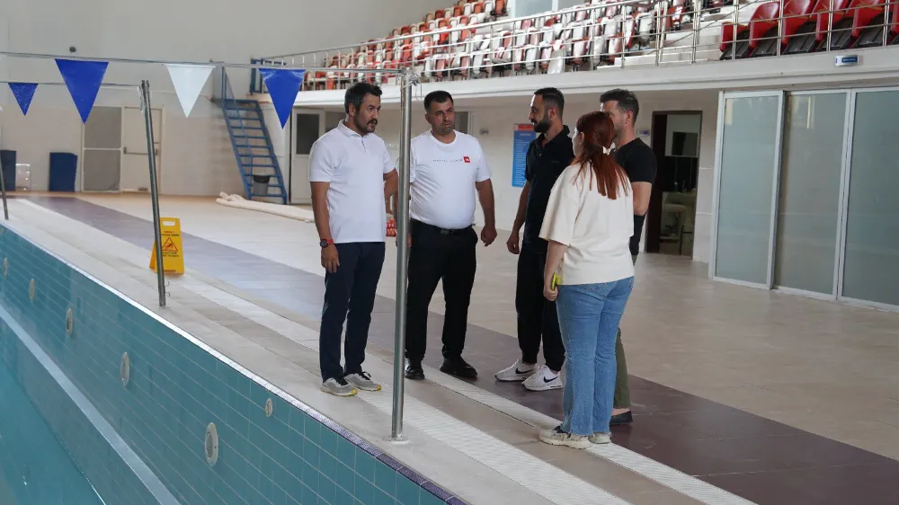 Siirt Gençlik ve Spor İl Müdürü Çalgan’dan Yüzme Havuzuna İnceleme