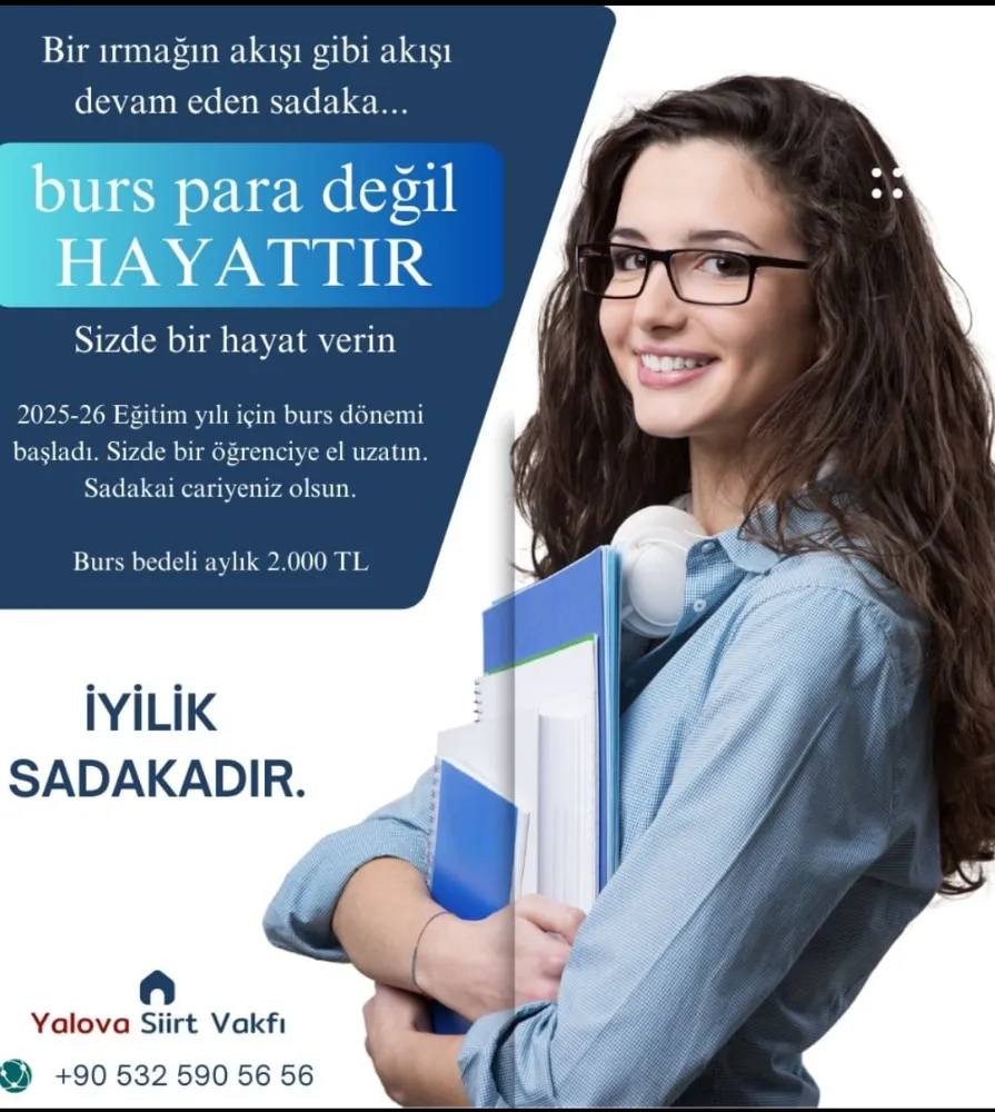 Yalova Siirt Vakfı’ndan Eğitime Can Suyu: “Burs Para Değil Hayattır”