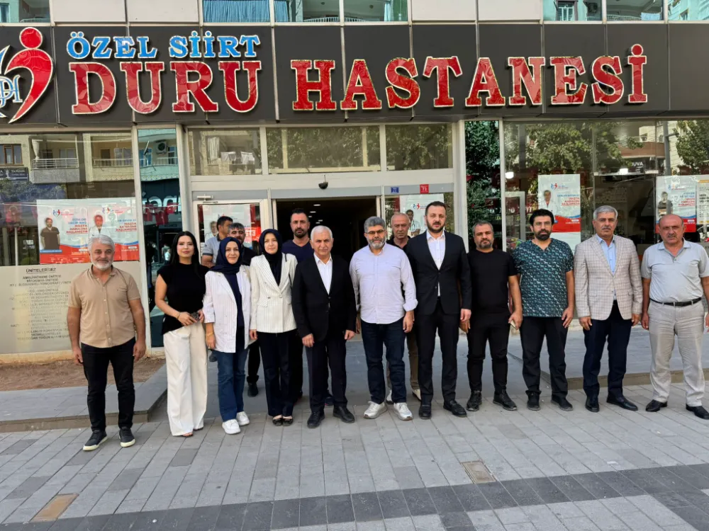 AK Parti Siirt Heyetinden Özel Siirt Duru Hastanesi’ne Ziyaret