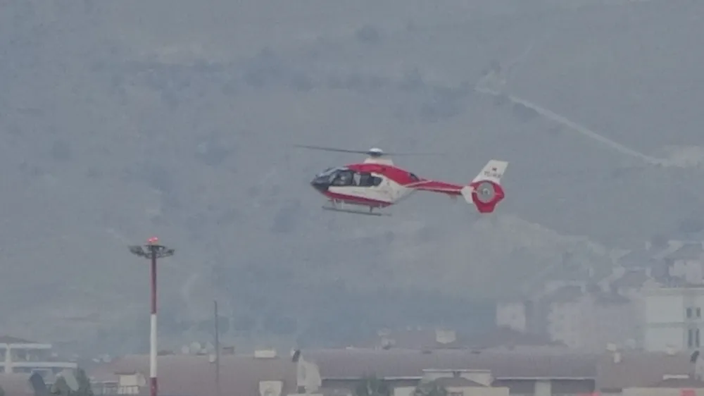 Serebrovasküler hastası şahıs ambulans helikopter ile Van